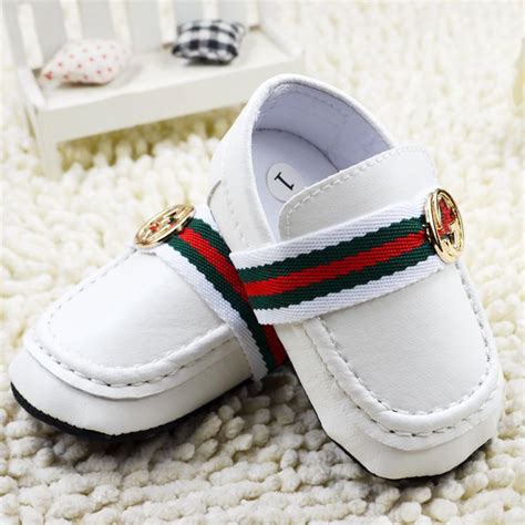 gucci infant shoes gold|Gucci shoes for baby boy.